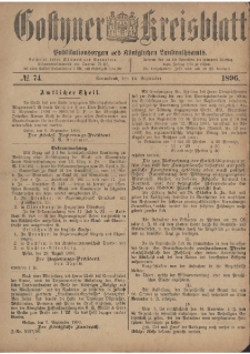 Gostyner Kreisblatt 1896.09.12 Nr 74