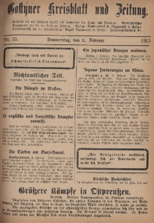 Gostyner Kreisblatt und Zeitung 1915.02.11 Nr 35