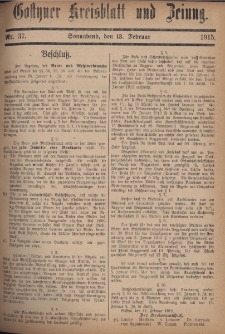 Gostyner Kreisblatt und Zeitung 1915.02.13 Nr 37