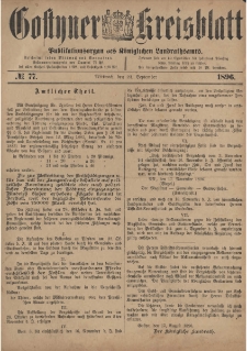 Gostyner Kreisblatt 1896.09.23 Nr 77