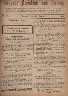 Gostyner Kreisblatt und Zeitung 1915.02.23 Nr 44