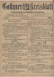 Gostyner Kreisblatt 1896.10.31 Nr 88