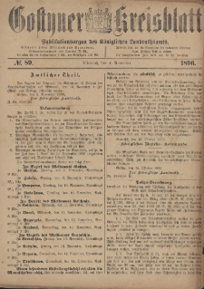 Gostyner Kreisblatt 1896.11.04 Nr 89