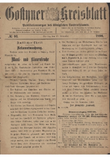 Gostyner Kreisblatt 1896.11.17 Nr 93