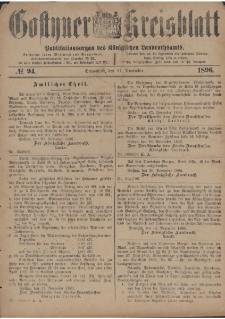 Gostyner Kreisblatt 1896.11.21 Nr 94