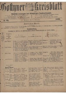 Gostyner Kreisblatt 1896.11.25 Nr 95