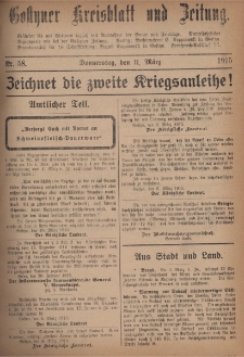 Gostyner Kreisblatt und Zeitung 1915.03.11 Nr 58