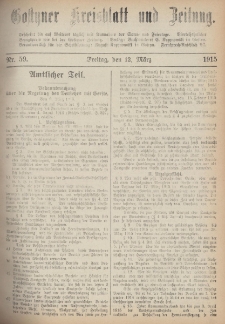 Gostyner Kreisblatt und Zeitung 1915.03.12 Nr 59