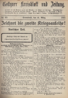 Gostyner Kreisblatt und Zeitung 1915.03.13 Nr 60