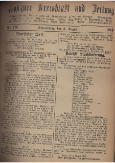 Gostyner Kreisblatt und Zeitung 1918.08.08 Nr 176