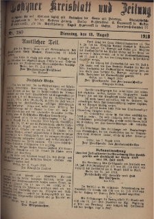 Gostyner Kreisblatt und Zeitung 1918.08.13 Nr 180