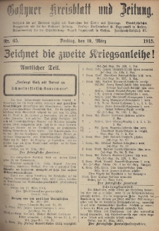 Gostyner Kreisblatt und Zeitung 1915.03.19 Nr 65