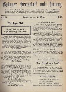 Gostyner Kreisblatt und Zeitung 1915.03.20 Nr 66