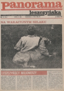 Panorama Leszczyńska 1986.08.03 R.8 Nr31(341)