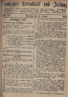 Gostyner Kreisblatt und Zeitung 1918.08.18 Nr 185