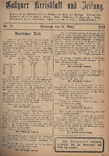 Gostyner Kreisblatt und Zeitung 1915.03.31 Nr 74
