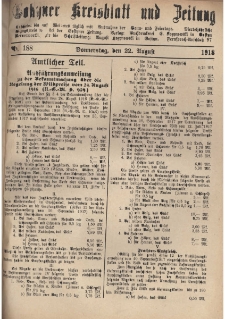 Gostyner Kreisblatt und Zeitung 1918.08.22 Nr 188