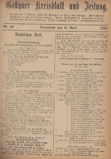 Gostyner Kreisblatt und Zeitung 1915.04.10 Nr 80
