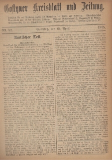 Gostyner Kreisblatt und Zeitung 1915.04.18 Nr 87