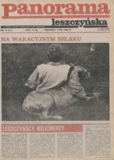 Panorama Leszczyńska 1986.08.24 R.8 Nr34(344)