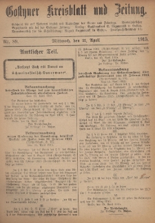 Gostyner Kreisblatt und Zeitung 1915.04.21 Nr 89
