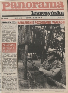 Panorama Leszczyńska 1986.08.31 R. 8 Nr35(345)