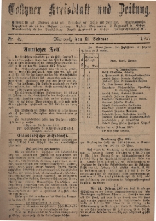 Gostyner Kreisblatt und Zeitung 1917.02.21 Nr 42