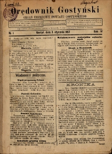 Orędownik Gostyński 1922.01.03 R.4 Nr 1