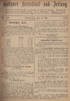 Gostyner Kreisblatt und Zeitung 1915.05.13 Nr 108
