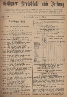 Gostyner Kreisblatt und Zeitung 1915.05.15 Nr 109