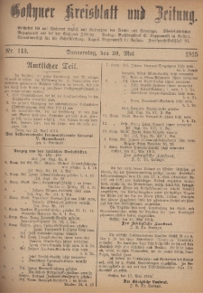 Gostyner Kreisblatt und Zeitung 1915.05.20 Nr 113