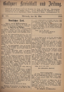 Gostyner Kreisblatt und Zeitung 1915.05.26 Nr 117