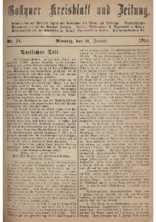 Gostyner Kreisblatt und Zeitung 1916.01.18 Nr 14