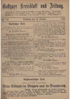 Gostyner Kreisblat und Zeitung 1914.10.21 Nr 129