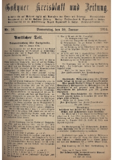 Gostyner Kreisblatt und Zeitung 1916.01.20 Nr 16