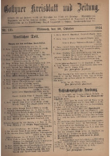 Gostyner Kreisblat und Zeitung 1914.10.28 Nr 135