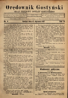 Orędownik Gostyński 1922.01.12 R.4 Nr 4