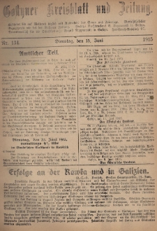 Gostyner Kreisblatt und Zeitung 1915.06.15 Nr 134
