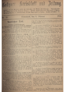 Gostyner Kreisblatt und Zeitung 1916.02.05 Nr 30