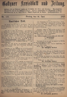 Gostyner Kreisblatt und Zeitung 1915.06.18 Nr 137