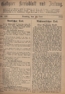 Gostyner Kreisblatt und Zeitung 1915.06.20 Nr 139