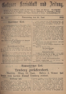 Gostyner Kreisblatt und Zeitung 1915.06.24 Nr 142