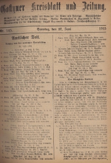 Gostyner Kreisblatt und Zeitung 1915.06.27 Nr 145