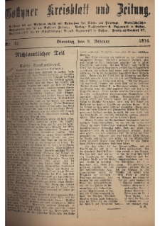 Gostyner Kreisblatt und Zeitung 1916.02.08 Nr 32
