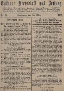 Gostyner Kreisblatt und Zeitung 1917.03.29 Nr 70