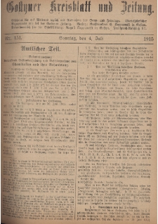 Gostyner Kreisblatt und Zeitung 1915.07.04 Nr 151