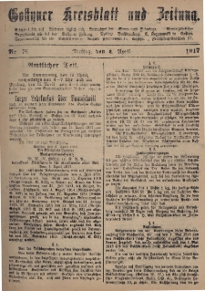 Gostyner Kreisblatt und Zeitung 1917.04.06 Nr 76