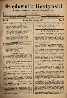 Orędownik Gostyński 1922.02.04 R.4 Nr 14