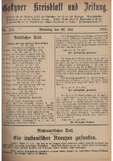 Gostyner Kreisblatt und Zeitung 1915.07.20 Nr 164