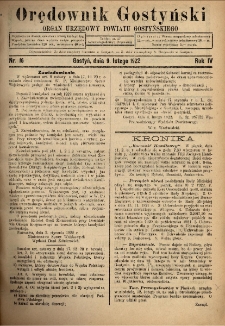 Orędownik Gostyński 1922.02.09 R.4 Nr 16